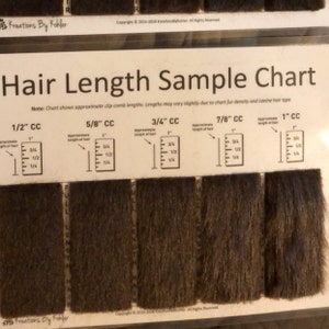 Hair Length Sample Chart