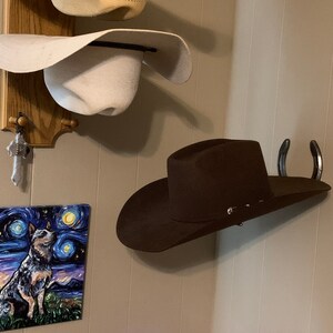 Cowboy Horseshoe Hat Rack Black - Etsy