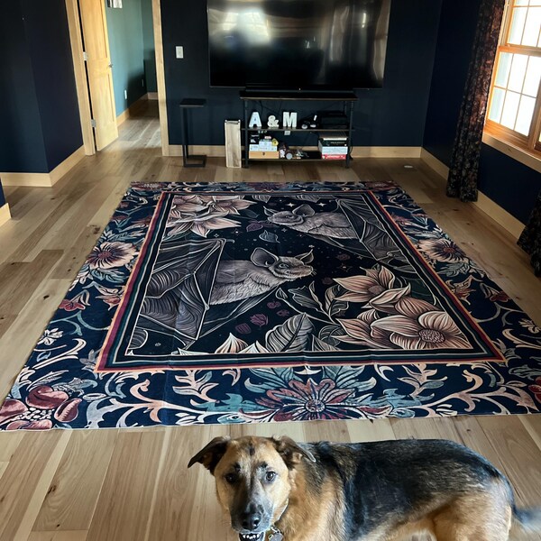 Mystic Woodland Fox Rug | Cottagecore Room Decor William Morris ...