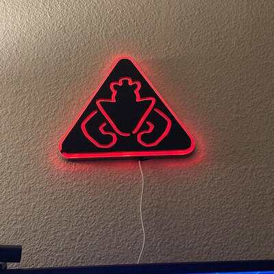 FNAF Security Breach Warning Sign Neon Like LED Light - Etsy