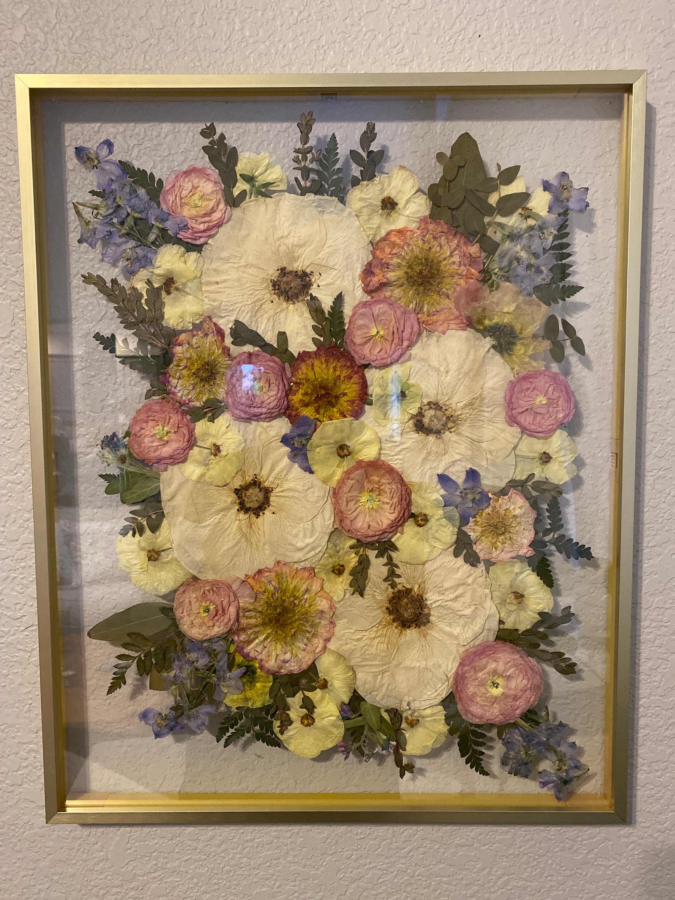 Preserved flowers from Mikaela's etsy review