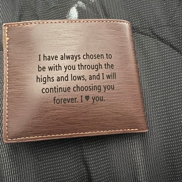 Personalized Picture Wallets for Men, Custom Photo Engraved Wallet ...