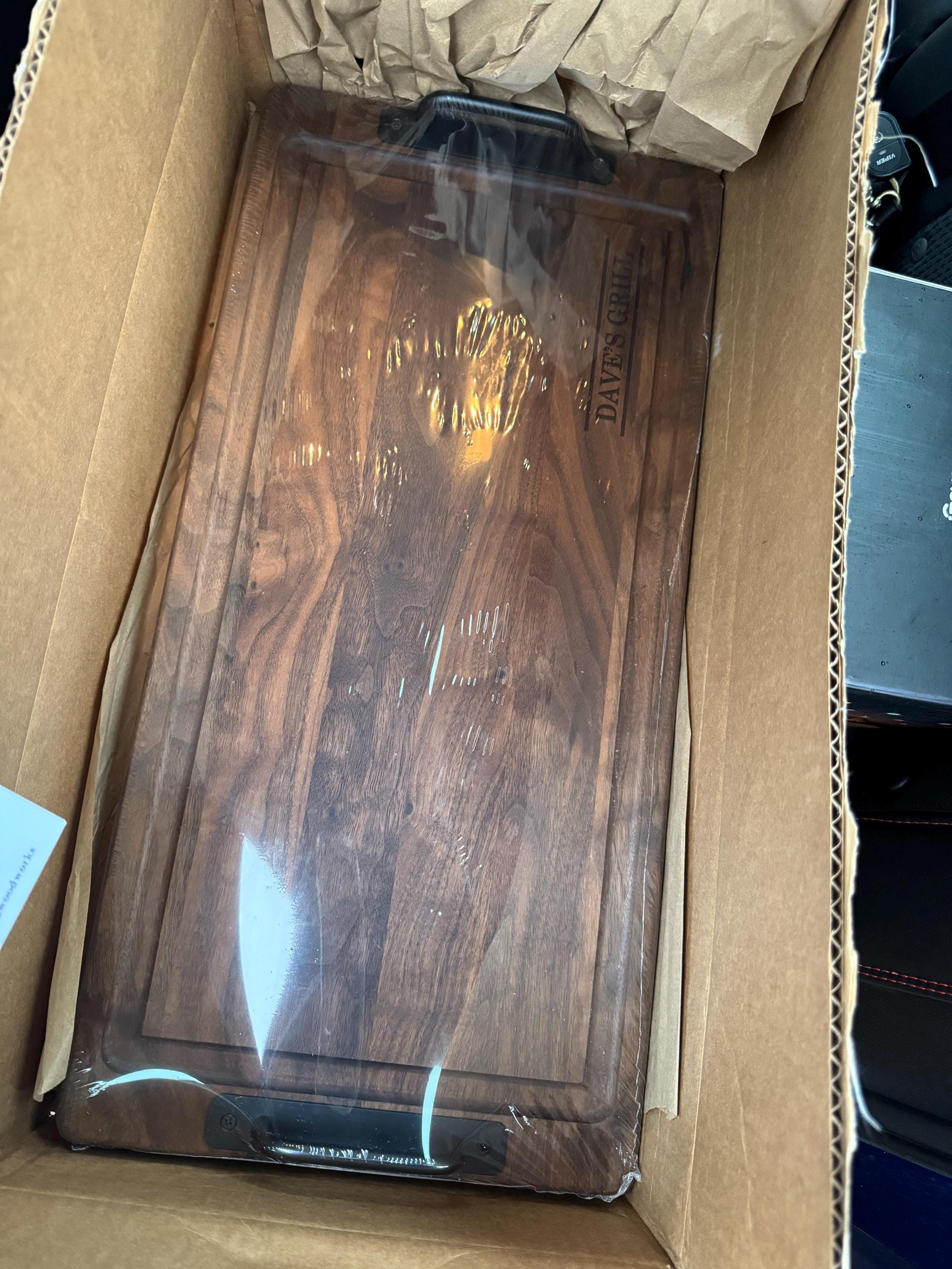 Large Cutting Board,BBQ Pit Accessory, Grilling Board, Pellet Smoker Board, Serving Tray,  Mens Cutting Board