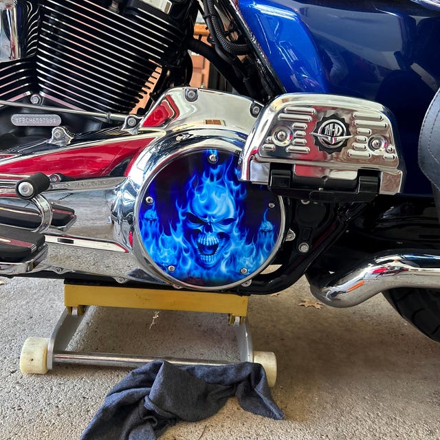 トップス HARLEY DAVIDSON BLUE FIRE FLAME Amazon.com: Motorcycle Flame Decals - Old School