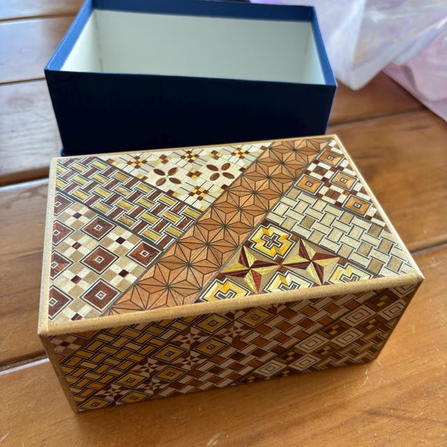 27 Steps Traditional Yosegi 5 Sun (6inch/150mm) Japanese Puzzle