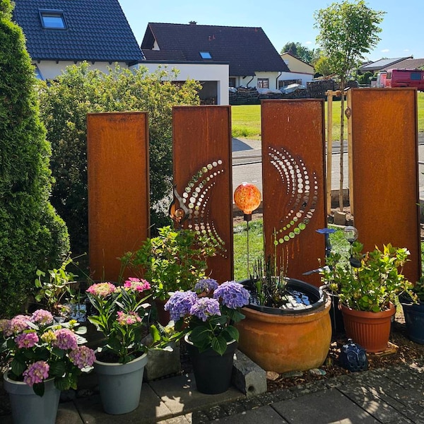 Verwunderlich Sichtschutz Rost Hornbach Ebenbild