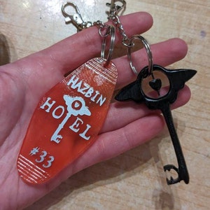Hazbin Hotel Keychain: 3D Printed Resin Key - Etsy