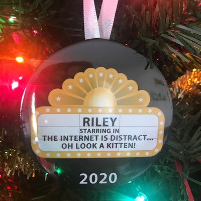 Cinema Film Christmas Ornament Personalized, Christmas Ornament For