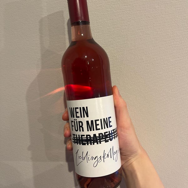 Geburtstag Frau Weinetiketten personalisierte Flaschenetiketten Geburtstagsgeschenk Geschenk Etiketten selbstklebend 2 Stück | 10x12 cm – DEL MÀ