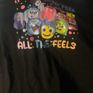 Inside Out It's Okay To Feel All Shirt, Disney Shirts, Mental Health Kids Shirt, Inside Out Sweatshirt, Inside Out Characters Shirt