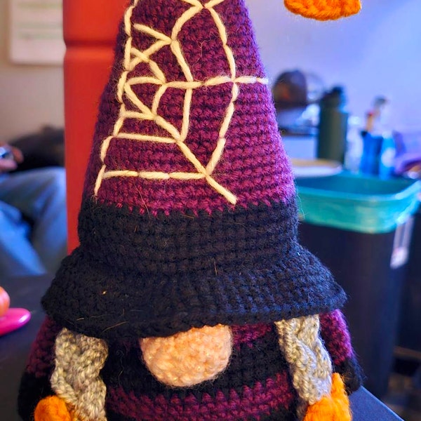 Gnome Ghost,gnome Candy Corn,witch With a Broom,black Witch and Green ...