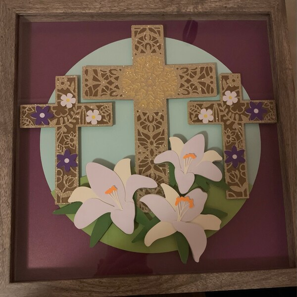 Easter Crosses SVG File | Layered Mandala Cross Cutting File - Etsy