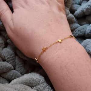 Star Bracelet, Star Jewelry, Charm Bracelet, Dainty Bracelet