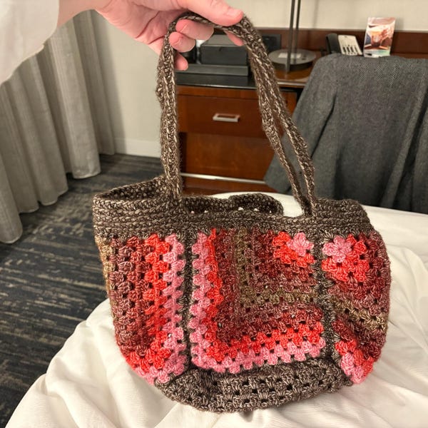 Granny Square Beach Bag Crochet Pattern - Downloadable PDF - Etsy
