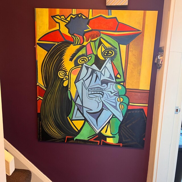 パブロ・ピカソ、緑の椅子に座るシルヴェット・ダヴィッドの肖像 1954