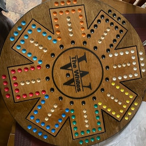 Wooden Wahoo Board Game With Dice and Marbles Free Etsy