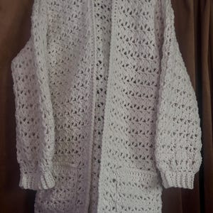 Vintage Lace Crochet Cardigan Pattern (PDF), Sizes S/M to 5XL - Etsy