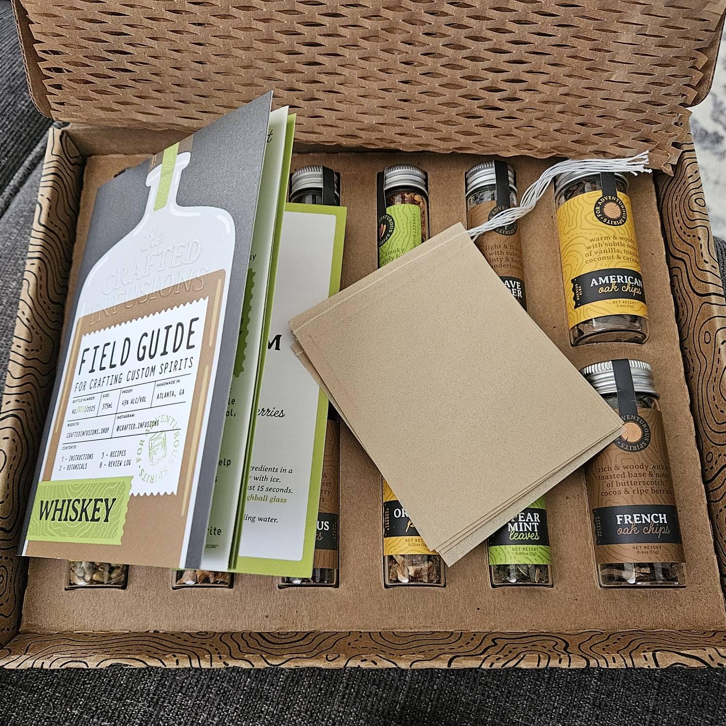 Unique Barware Gift for Dad, Best Whiskey Infusion Kit, Bourbon Birthday Gift for Him, Cocktail Anniversary Present for Husband or Boyfriend