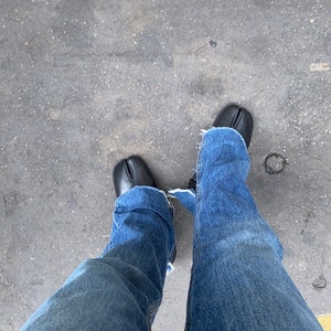 New Tabi Split-toe Leather Mens Womens Boots Calfskin - Etsy