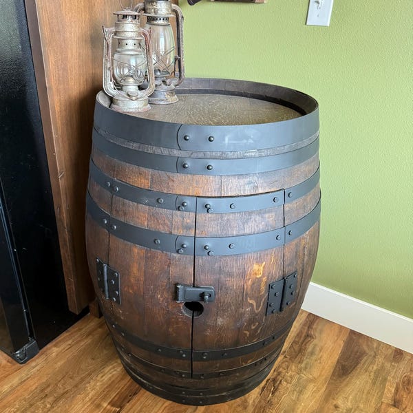 Wine Barrel Pole Lighting - Etsy