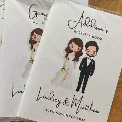 Wedding Colouring Book, Kids Wedding Activities, Wedding Favours,kids Wedding Activity Pack ...