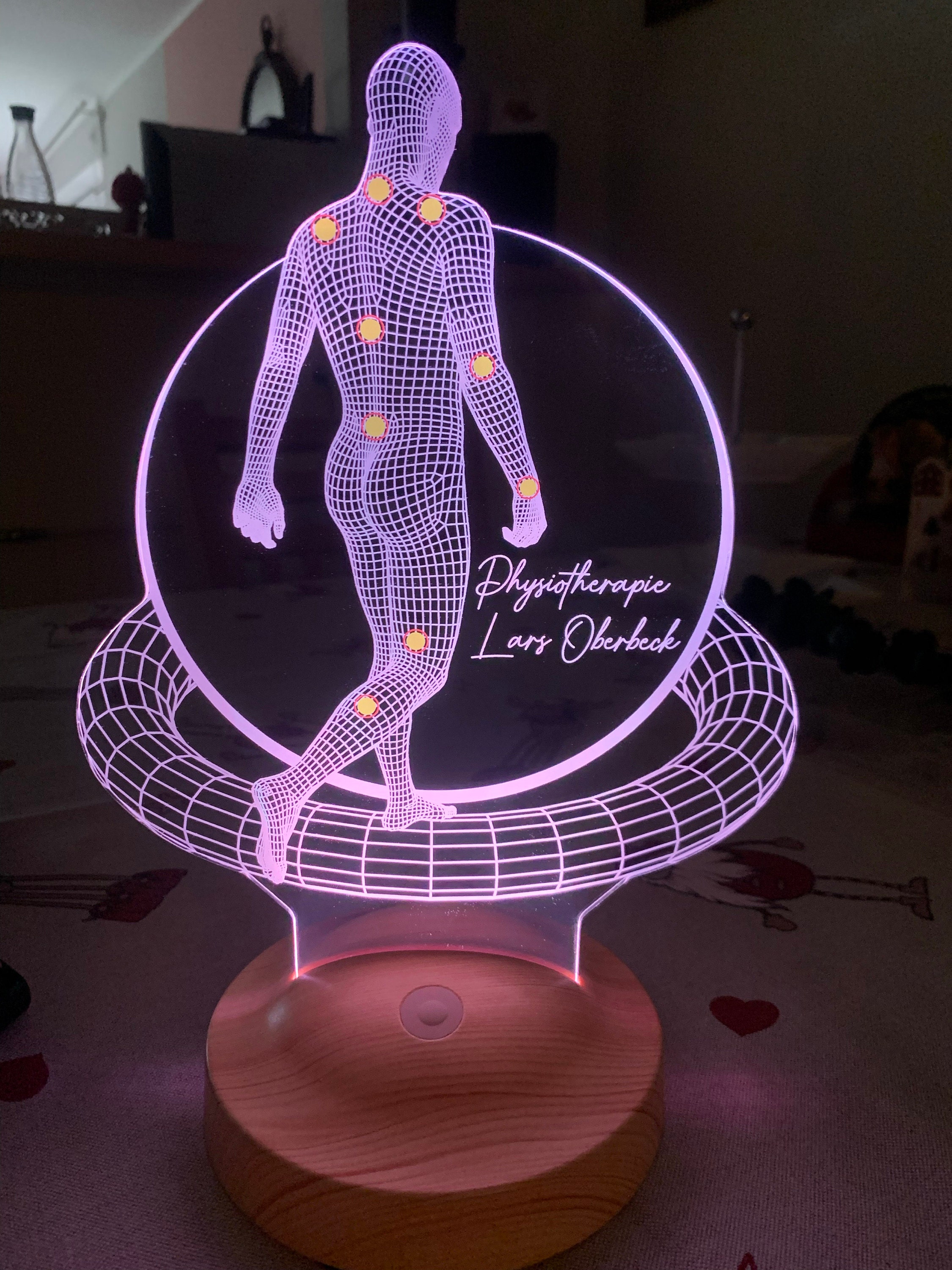 Physical Therapist Personalized 3D Lamp, Doctor Of Physical Therapy Graduation Gift, DPT Graduation, Doctor Of Physiotherapy, Assistant Gift