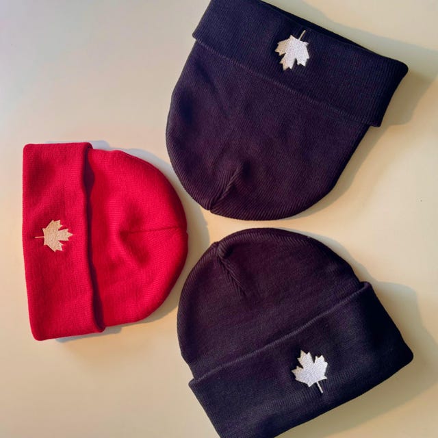 Chapeau Tricoté Simple Avec Lettres Brodées Pour Enfants, 1 Pièce