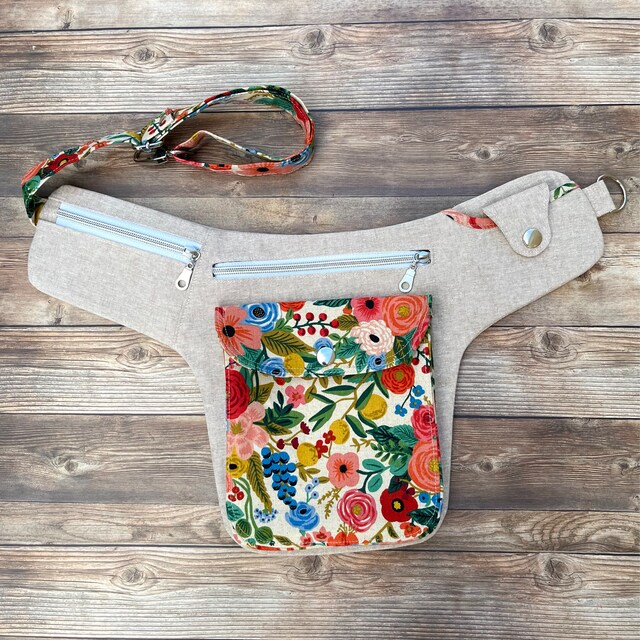 Festival Bag SEWING PATTERN, Waist Pouch Tutorial, Waist