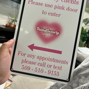 Quiet Entry Requested Photo - Personalized Custom Metal Sign main image 1