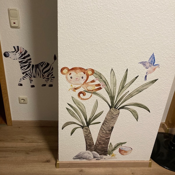 Dschungeltiere Löwe Affe Tiger Tier Wandaufkleber  Produktbild-Vorschau 9