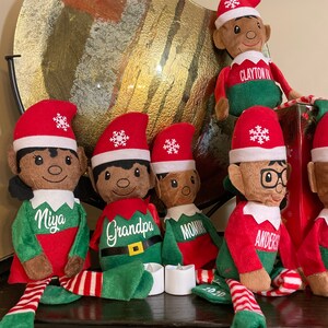 Personalized Christmas Elves Christmas Elf Plush Christmas - Etsy