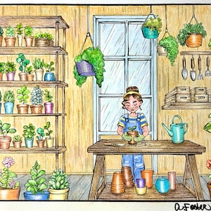 The Little Things Coloring Printables, Girls, Floral, Procreate ...