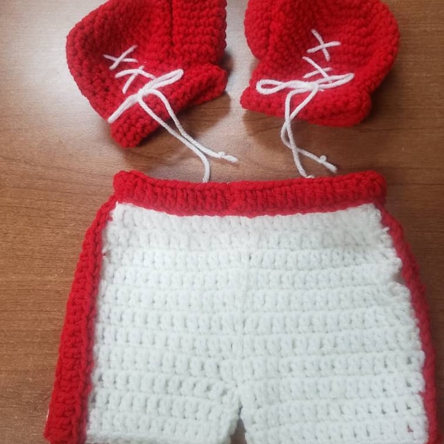 A customer's finished Baby Boxer Crochet Pattern
