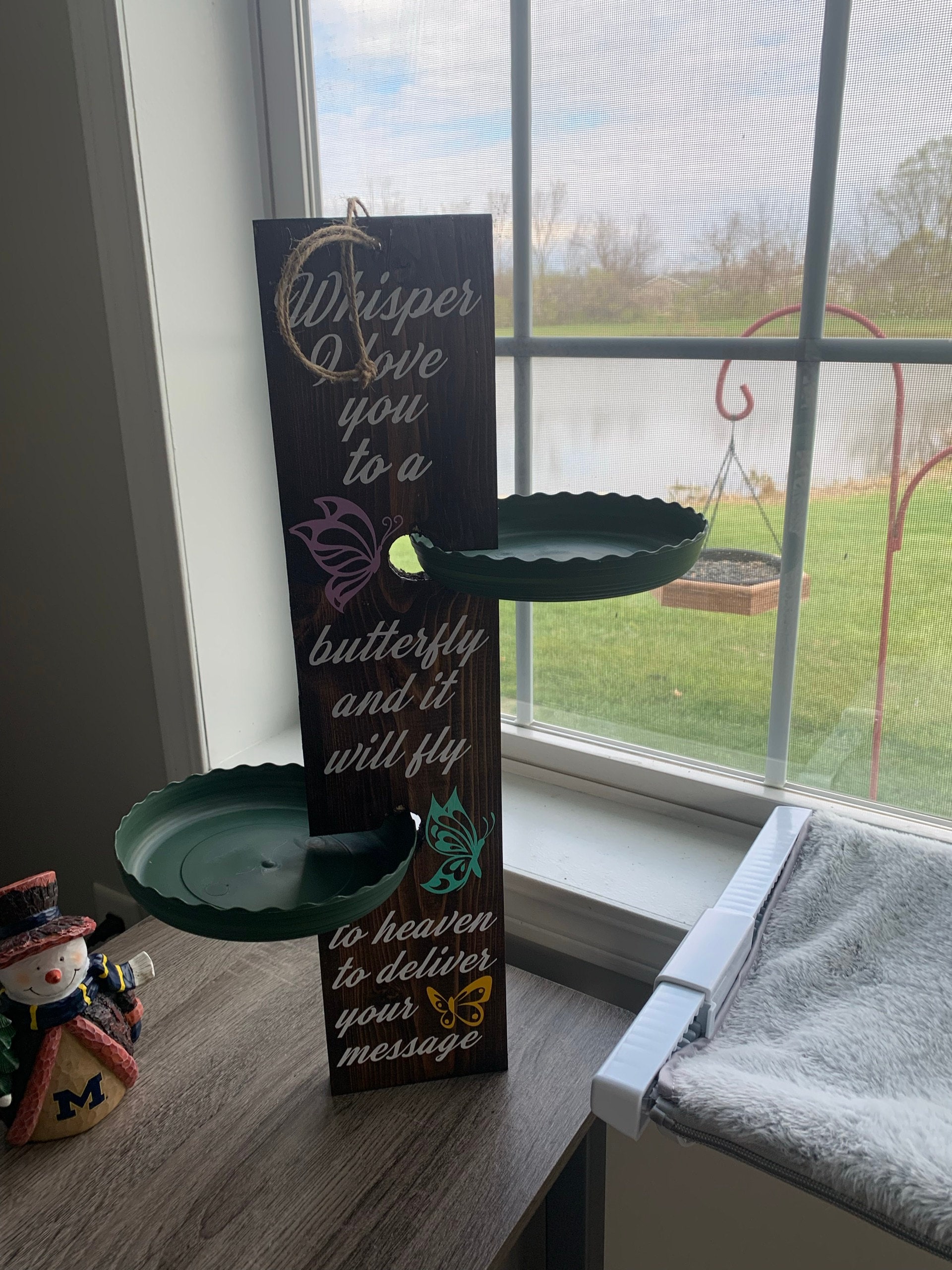 Sympathy Gift, Butterfly Feeder, Butterfly, Bereavement Gift, Sympathy, Memory, Butterfly Garden, Memorial Garden, Whisper I Love You
