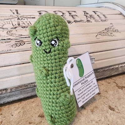 PRINTABLE Emotional Support Pickle Tags Digital PDF Market - Etsy