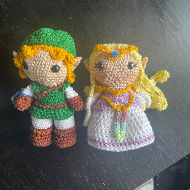 Link And Zelda Crochet Doll, The Legend of Zelda, Handmade Link Zelda, -  amiguworld