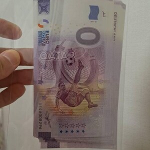 0 Euro Note Qatar WORLD CUP 32 0 Euro Note From 32 Countries 0