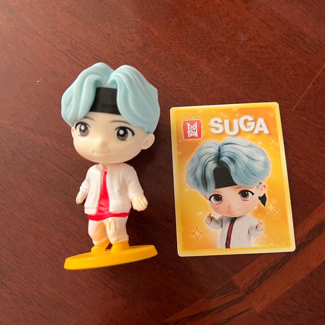 BTS Tiny Tan RM & SUGA フィギュアセット USマクドナルド 2025 Mcdonald's Tinytan x BTS Encore Edition Or Single With Free