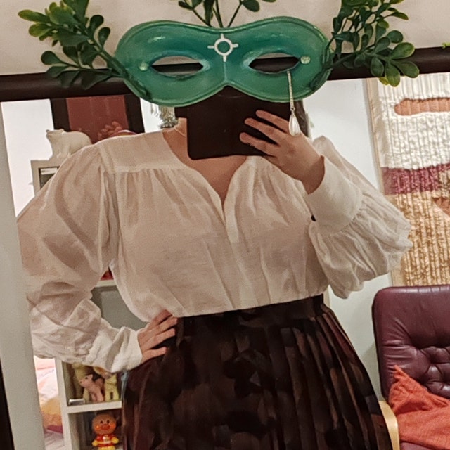 18th Century Inspired Pirate Style Chemise Linen Shirt blouse With