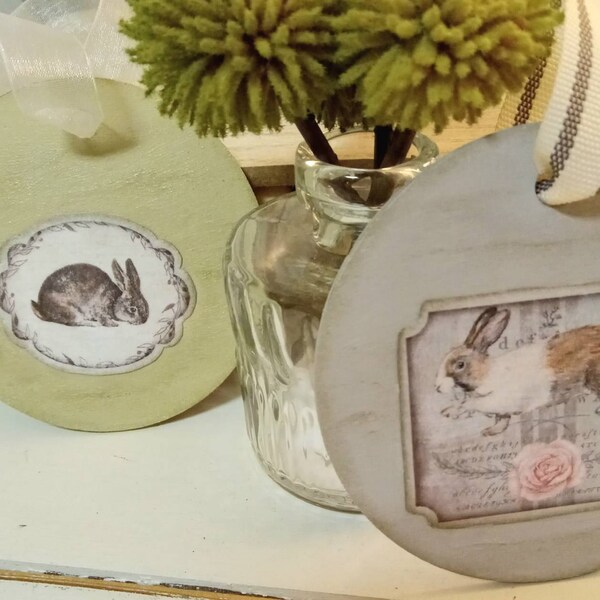 Labels, French Rabbit, Junk Journal, Shabby, Bunny, Easter, Bunnies ...