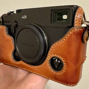 富士フイルム Xpro3用 ヴィンテージブラウンレザーカメラケース +