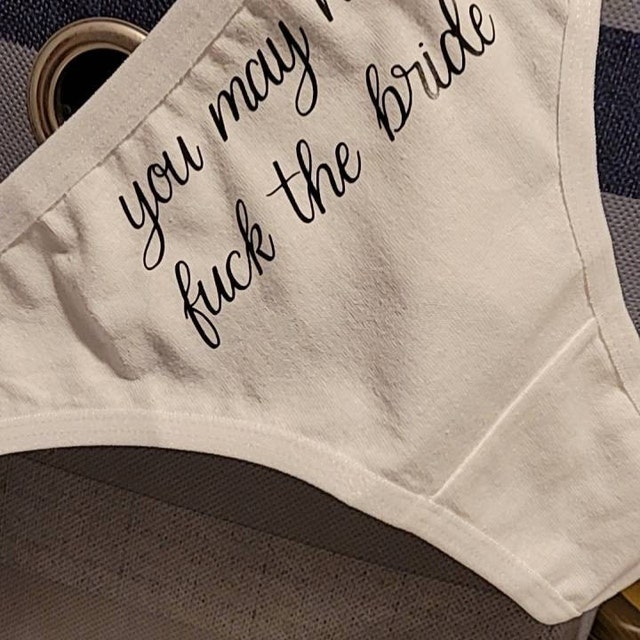You May Now Bang the Bride Personalized Wedding Day Underwear
