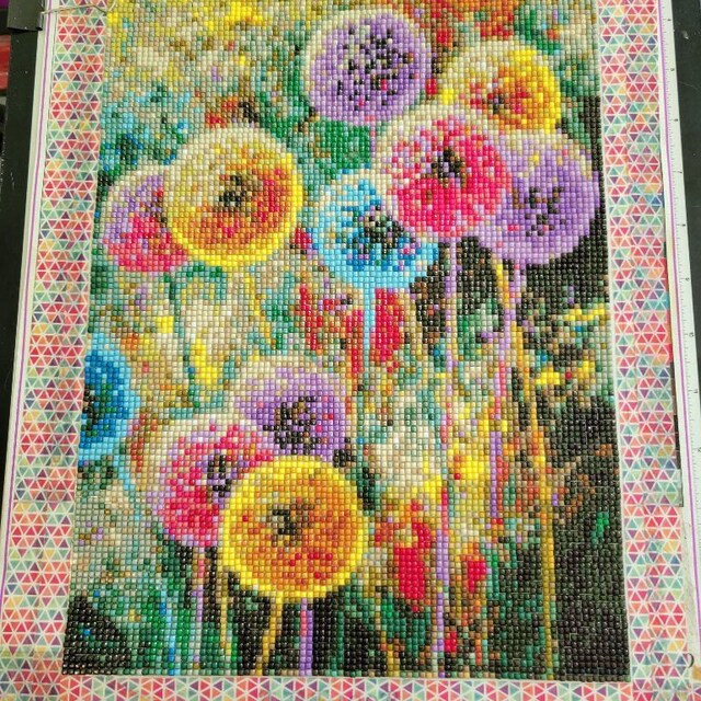 Kit Pittura A Mosaico Con Strass 5D - Motivo Mandala Verde, 25x25 Cm
