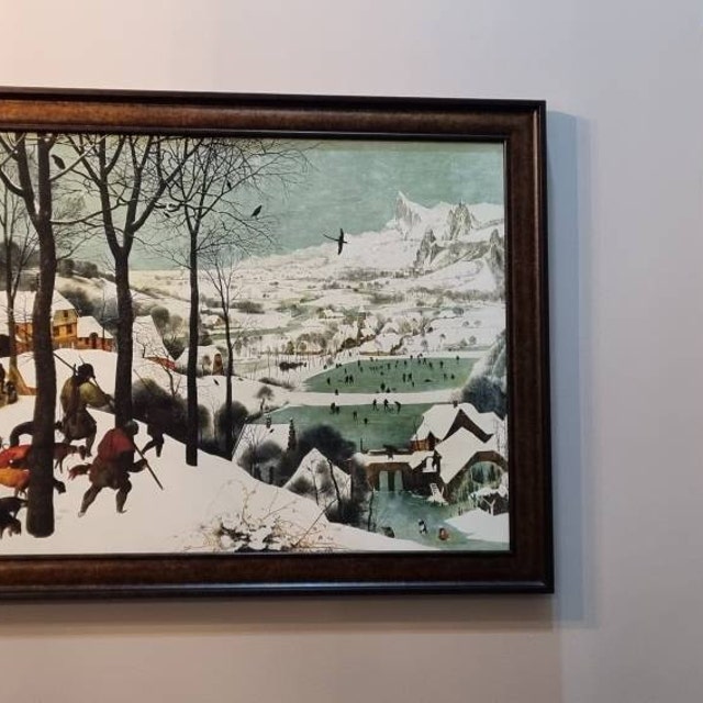 ピーテル・ブリューゲル（父）による「雪の中の狩人」の絵画、北方
