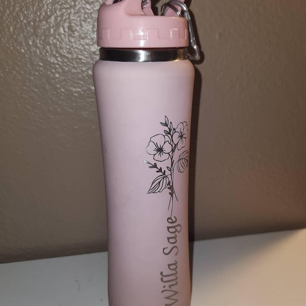 Engraved Water Bottles With Straw,personalized Insulated Water Bottle ...