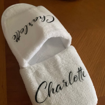custom spa slippers