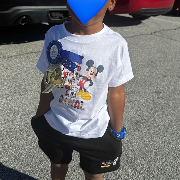 Mid-Season Dress For Boy In Mickey Mouse Print Blue Color main image 1