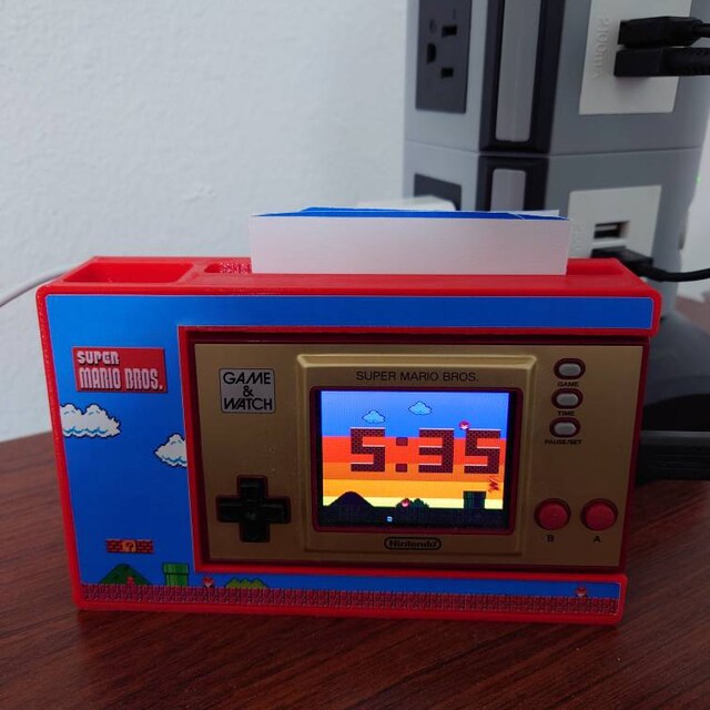 Super Mario Game & Watch Shelf MEGA Wall Mount/desk Stand 