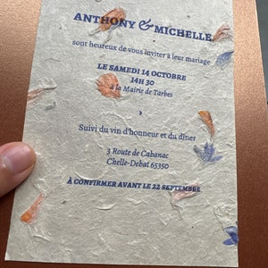 Petal Cornflower / Marigold Mix Handmade Paper A4 Pack of 20 Sheets ...