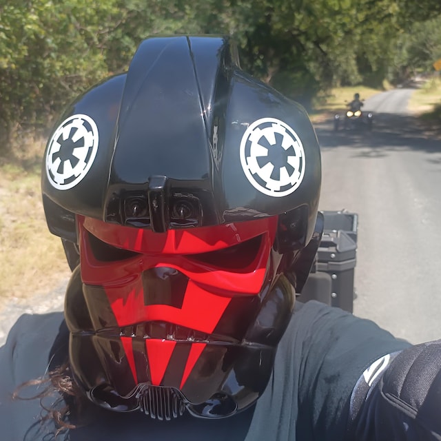 スターウォーズ ストームトルーパー バイクヘルメット カスタム DOT